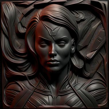 3D модель St Black Widow Marvel Universe (STL)